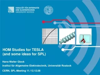 HOM Studies for TESLA (and some ideas for SPL)