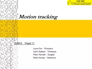 Motion tracking