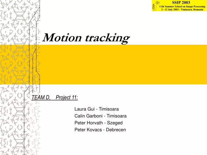 motion tracking