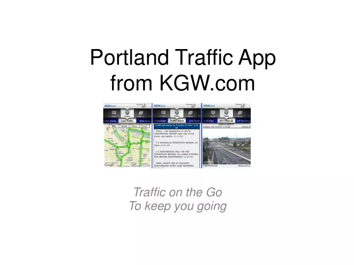 portland traffic app from kgw com