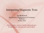 PPT - DIAGNOSTIC TESTS PowerPoint Presentation, free download - ID:2634441