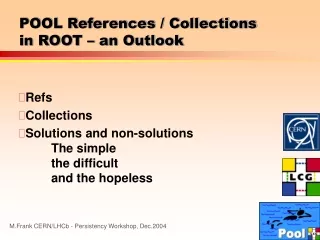 POOL References / Collections  in ROOT – an Outlook