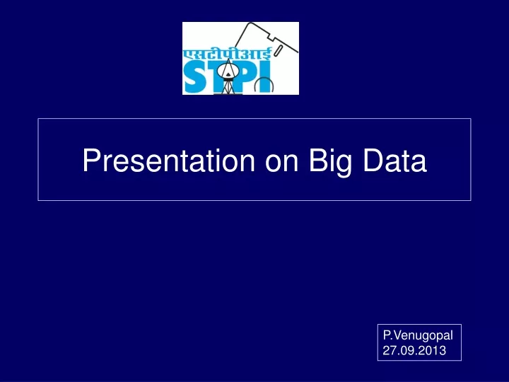 presentation on big data