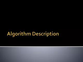 Algorithm Description