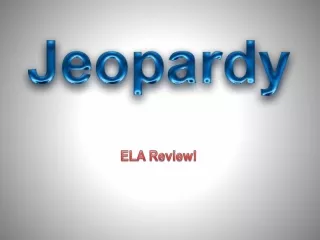 ELA Review!