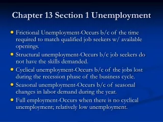 Chapter 13 Section 1 Unemployment