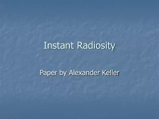 Instant Radiosity