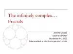 Exploring Infinite Complexity: The Fascinating World of Fractals - slide 1
