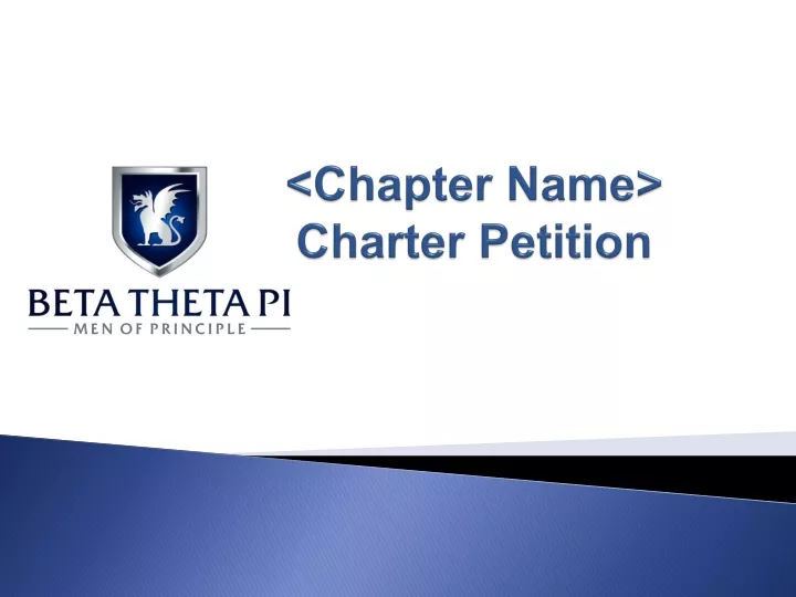 chapter name charter petition