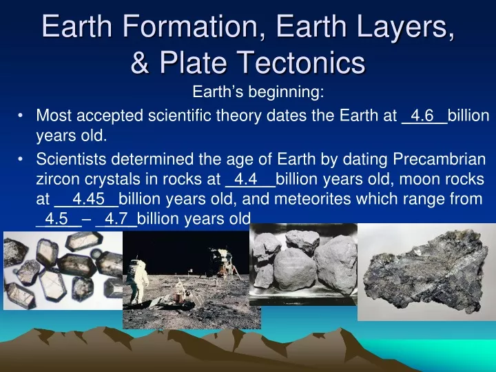 earth formation earth layers plate tectonics