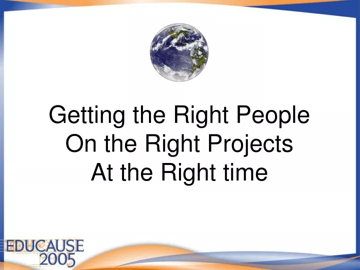 getting the right people on the right projects