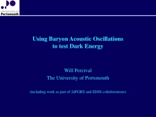 Using Baryon Acoustic Oscillations to test Dark Energy