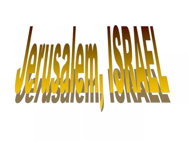 jerusalem israel