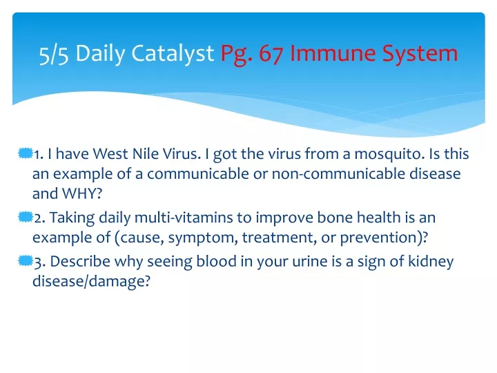 5 5 daily catalyst pg 67 immune system