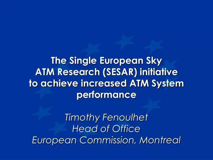 the single european sky atm research sesar