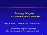 Topology Design of  Structured Campus Networks by