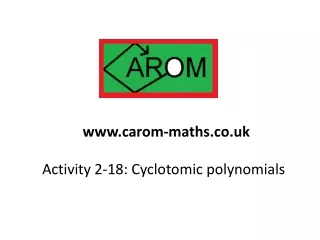 Activity 2-18: Cyclotomic polynomials