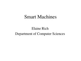 Smart Machines