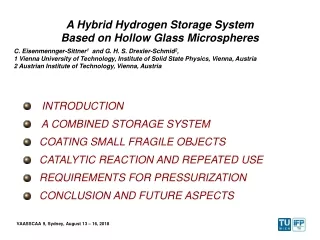 A Hybrid Hydrogen Storage System Based on Hollow Glass Microspheres