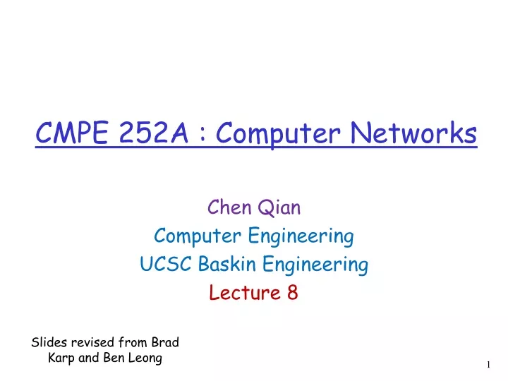 cmpe 252a computer networks