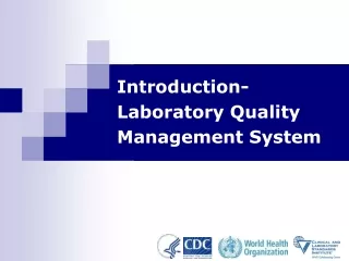 Introduction- Laboratory Quality Management System