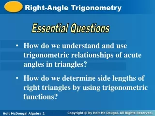 Right-Angle Trigonometry