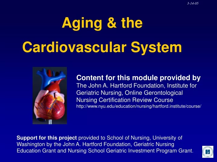 aging the cardiovascular system