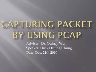 Capturing Packet by using PCAP