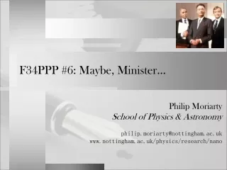 F34PPP #6: Maybe, Minister…