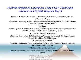 Positron-Production Experiment Using 8-GeV Channeling Electrons in a Crystal-Tungsten Target