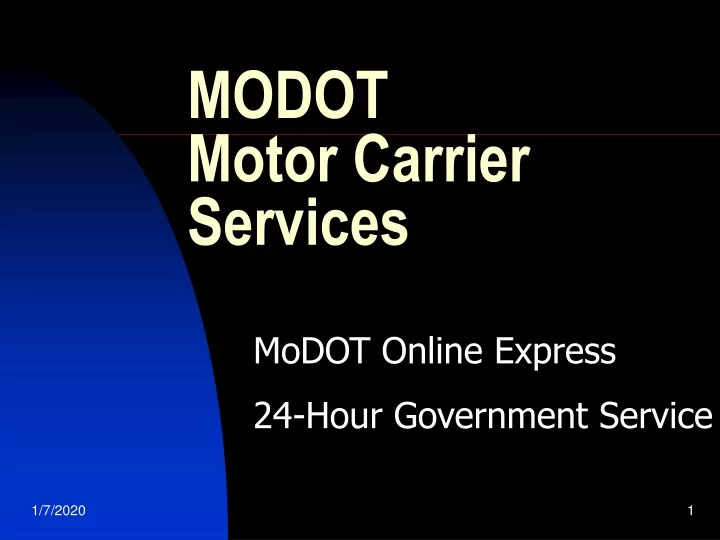 modot motor carrier services