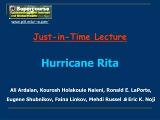 Just-in-Time Lecture Hurricane Rita
