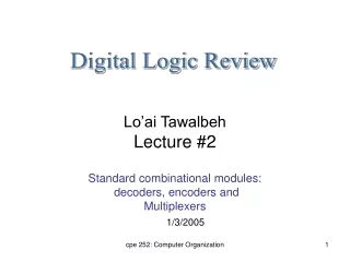 Lo’ai Tawalbeh Lecture #2