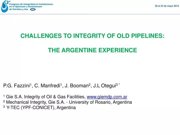 challenges to integrity of old pipelines
