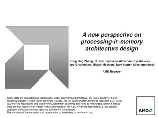 A new perspective on  processing-in-memory architecture design