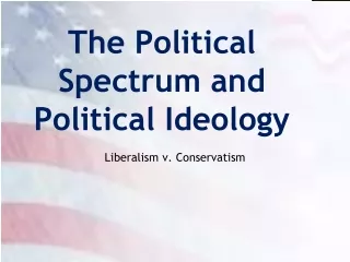 The Political Spectrum and Political Ideology