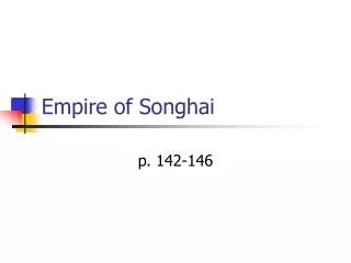 Empire of Songhai