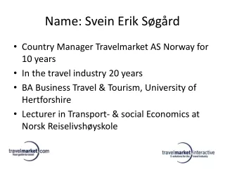 Name: Svein Erik Søgård