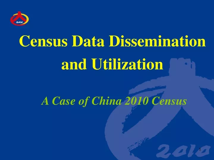 census data dissemination and utilization