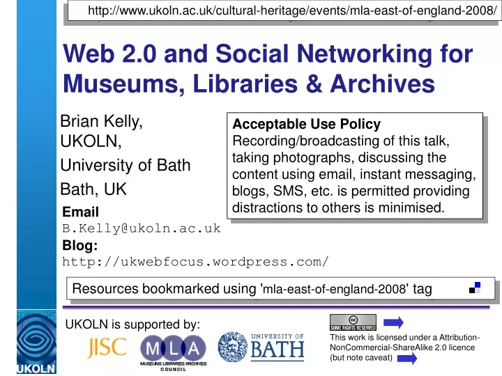 web 2 0 and social networking for museums libraries archives