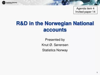 R&amp;D in the Norwegian National accounts