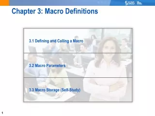 Chapter 3: Macro Definitions