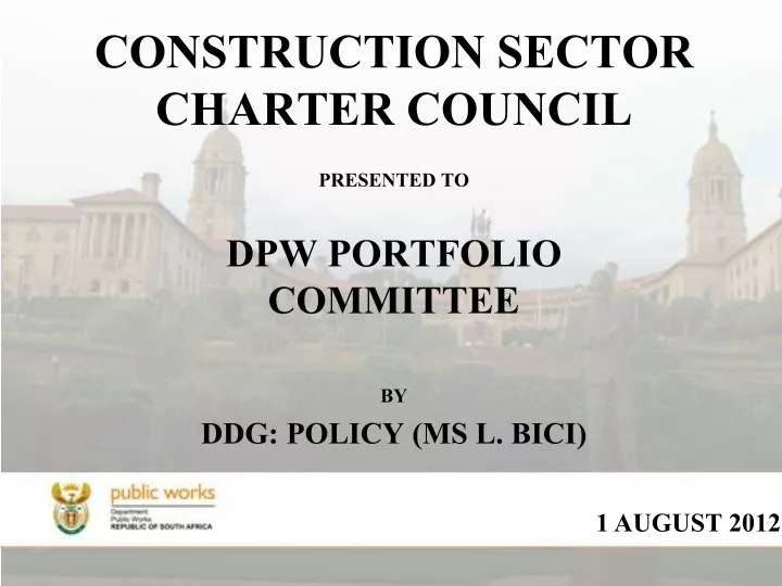 construction sector charter council