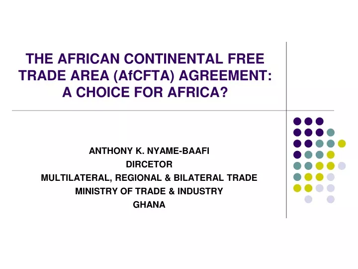 the african continental free trade area afcfta agreement a choice for africa