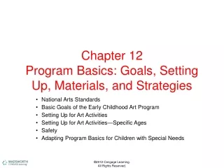 Chapter 12 Program Basics: Goals, Setting Up, Materials, and Strategies