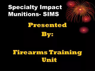 Specialty Impact Munitions- SIMS