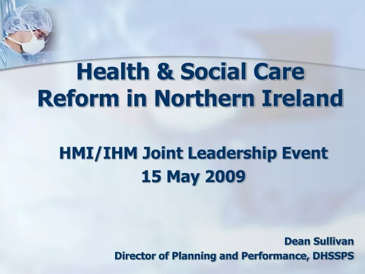 health social care reform in northern ireland