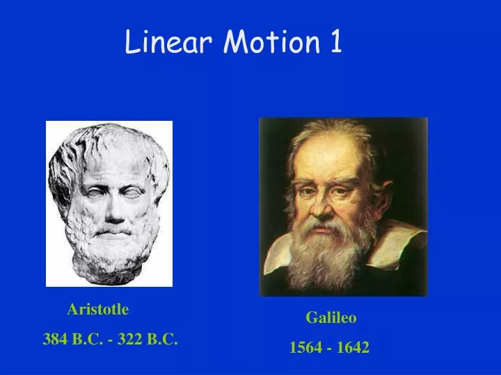 linear motion 1
