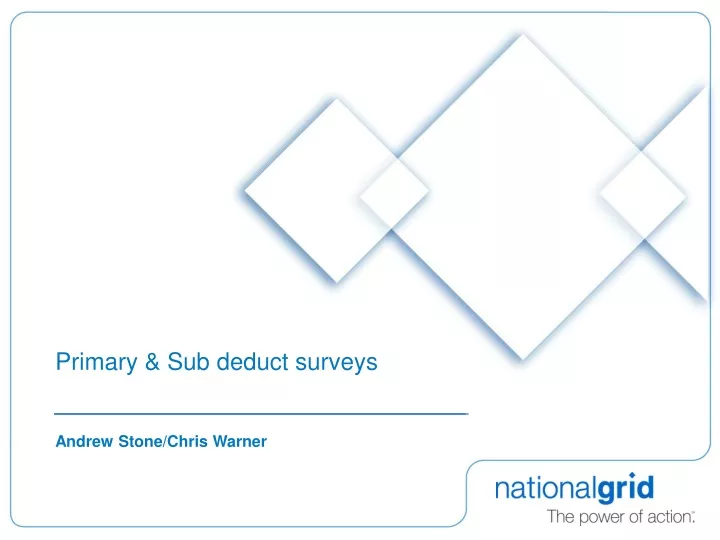 primary sub deduct surveys