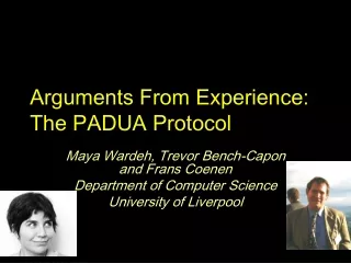 Arguments From Experience: The PADUA Protocol